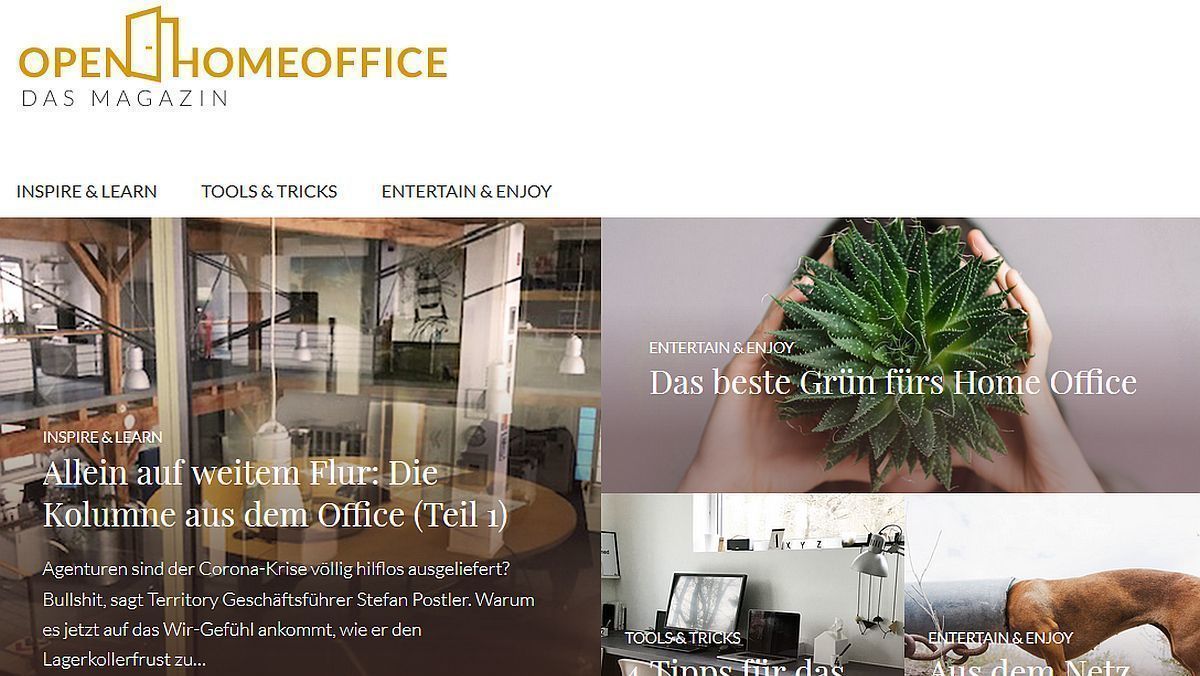 Homeoffice, das Onlinemagazin | W&V