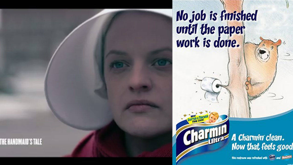 So könnte das aussehen, wenn bei Hulu auf Knopfdruck Charmin wirbt.