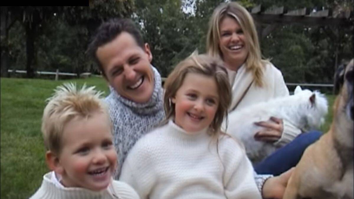 Glückliches Familienleben bei den Schumachers. 