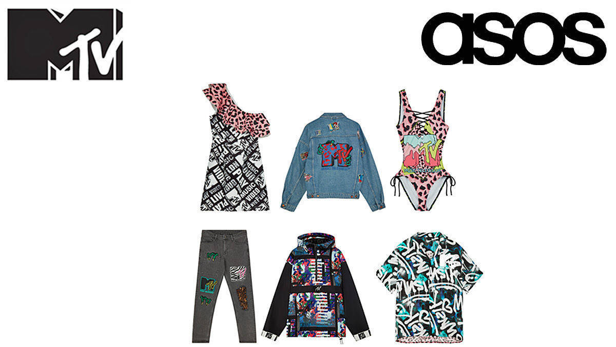 Weltweit können Männer und Frauen ab Freitag bei Asos Klamotten im MTV-Retrolook der 80er shoppen.