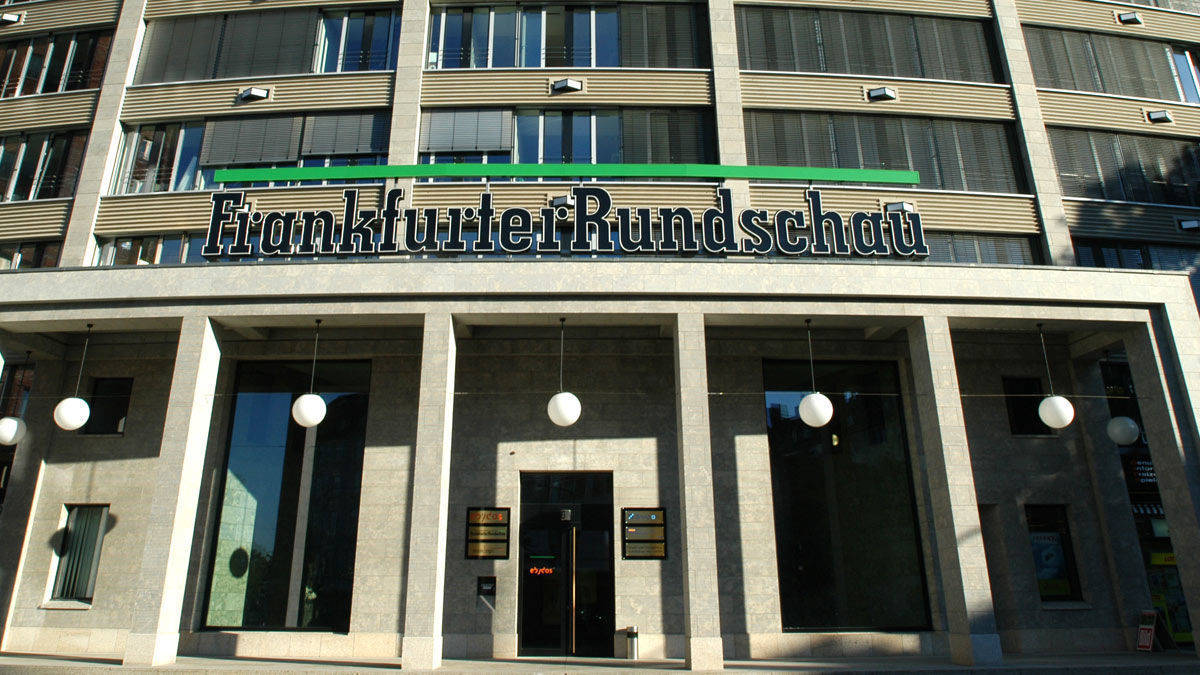 Auch die Frankfurter Rundschau wurde Ziel von Angriffen.