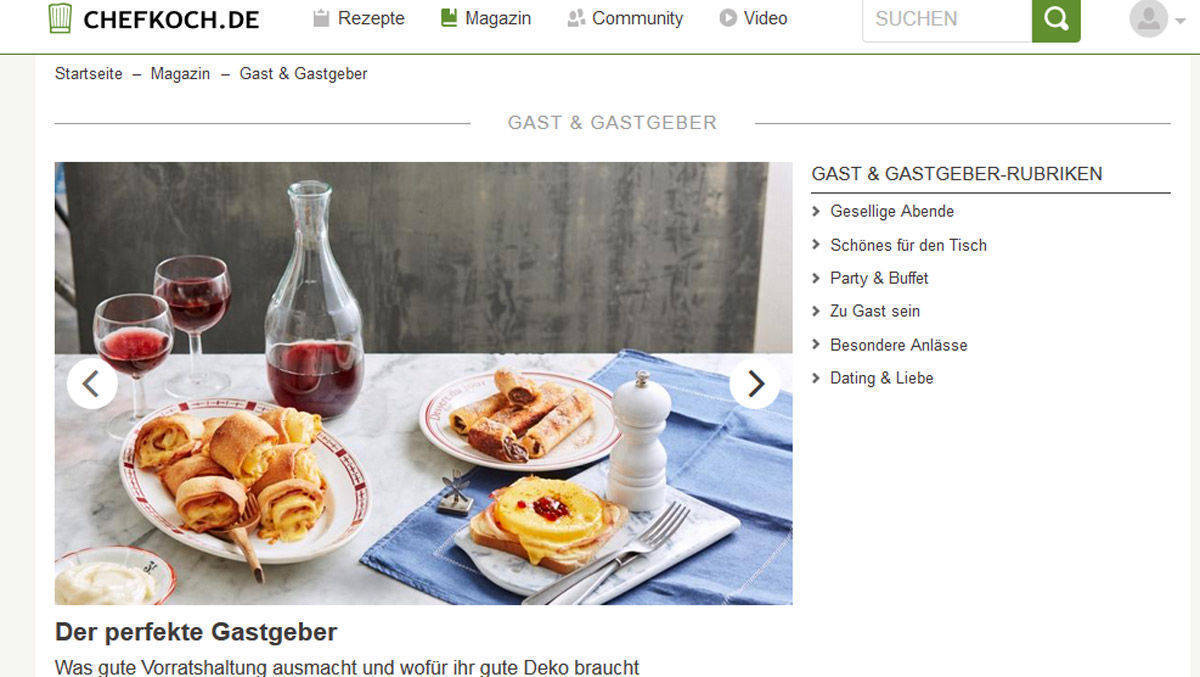 In der Weihnachtszeit suchten offenbar viele User Inspiration bei Chefkoch.de.