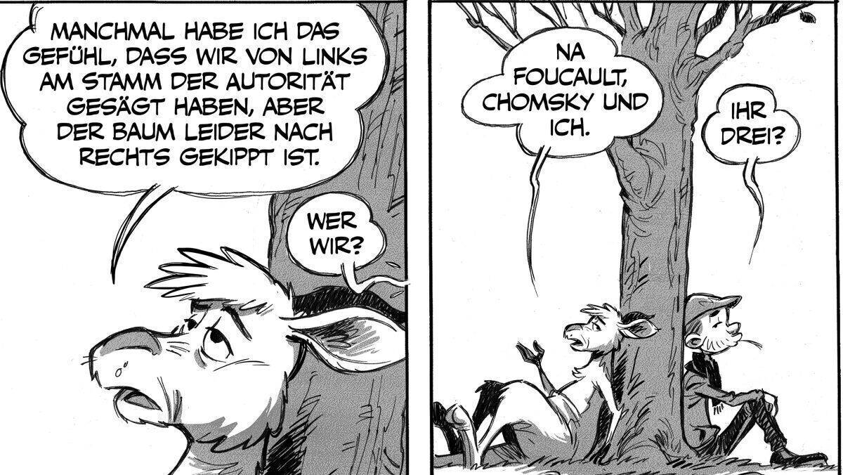Zeit Online mit Känguru-Comics von Marc-Uwe Kling und Zeichner Bernd Kissel.