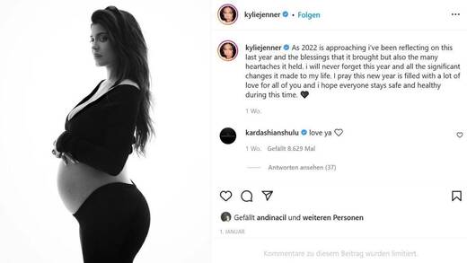 Neujahrsgrüße von Kylie Jenner