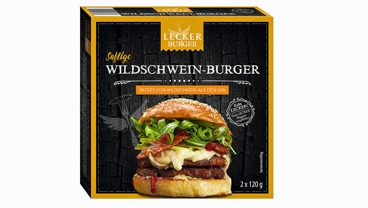 Der Burger zur Bauer-Printmarke "Lecker". 