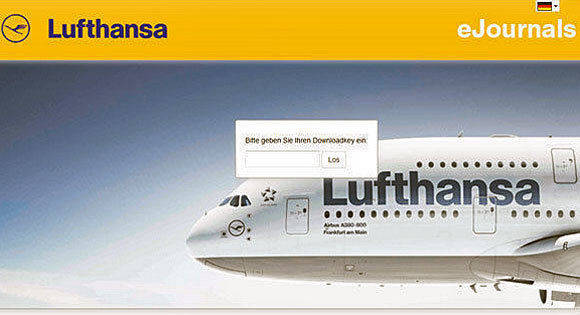 Aktuelles im Lufthansa-Flieger kann zunehmend digital zugebucht werden.