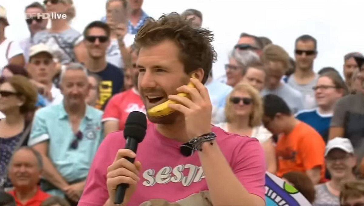 Luke Mockridge bei seinem ZDF-Fernsehgarten-Auftritt.