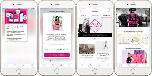 Die App von "Glamour" bietet verschiedene Vorteile beim Einkaufen. (Foto: Condé Nast)