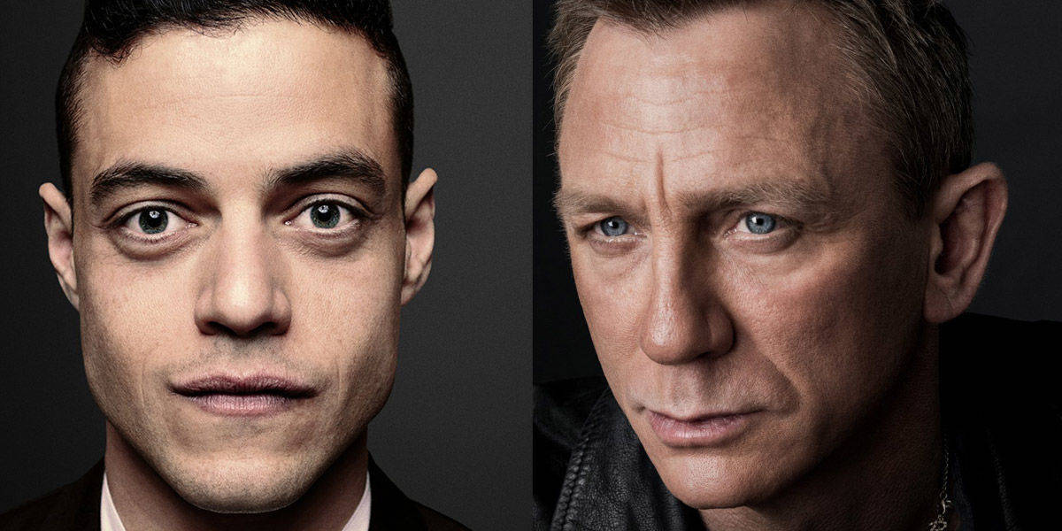 Rami Malek (l.) wird der Bond-Bösewicht, der im 25. 007-Film gegen Daniel Craig antritt.