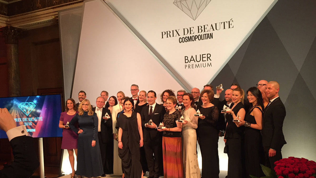 Die strahelnden Gewinner des Prix de Beauté.