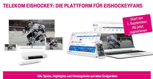 Die Deutsche Telekom erweitert ihr Sportangebot bei Entertain um Eishockey.