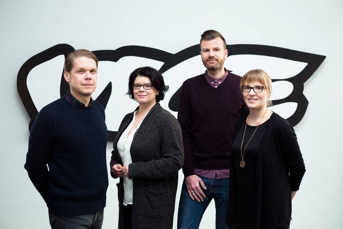 Das neue Vice-Management Board: v.li. Benjamin Ruth (CSO), Karin Helfer (COO), Stefan Häckel (CEO) und Karin Brandstätter (CFO). 