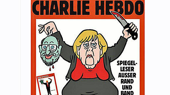 "Spiegel-Leser außer Rand und Band": "Charlie Hebdo" spießt Kritik am Cover auf. 