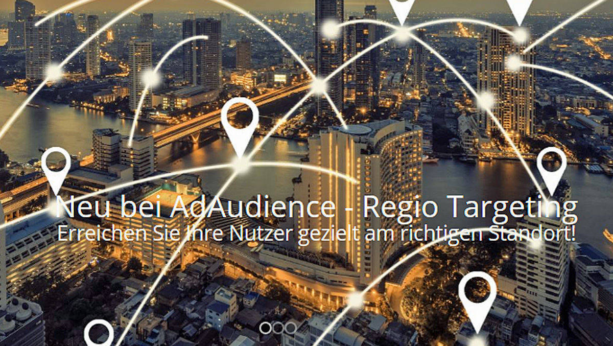 Daten machen das regionale Angebot möglich, die Gestaltung liefert Ad Audience gleich mit.