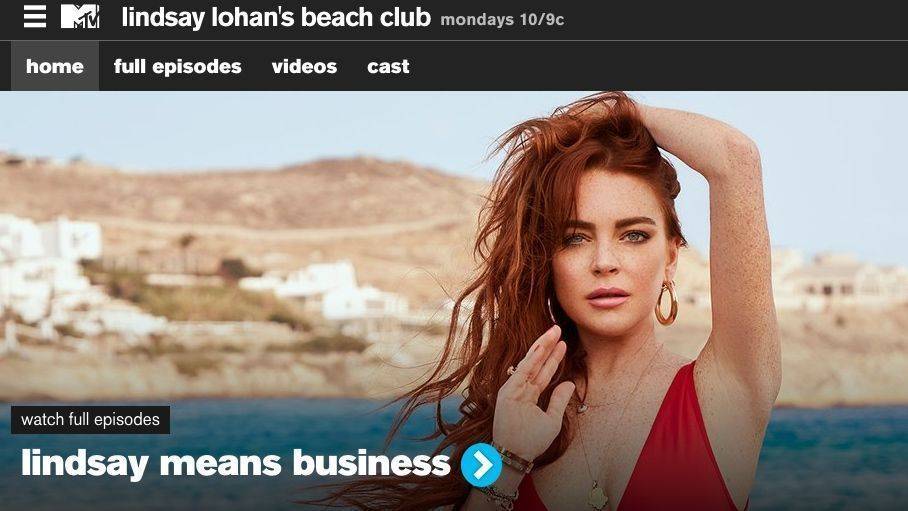 Über MTV Play können Reality-Serien wie "Lindsay Lohan’s Beach Club" on demand abgerufen werden.