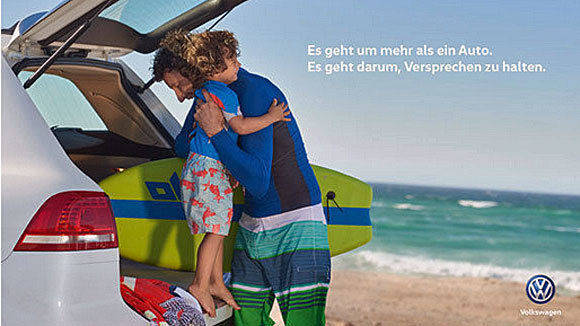 Massiver Werbeeinsatz aus Wolfsburg: VW erhöht Bruttospendings drastisch.