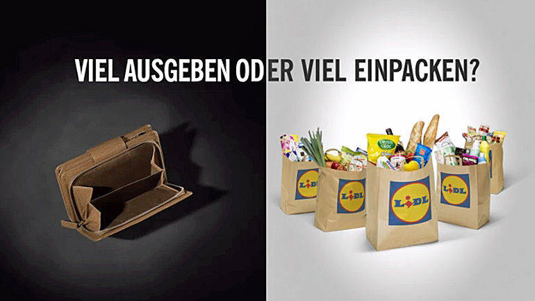 Lidl greift bei Werbung wieder tief in die Taschen.