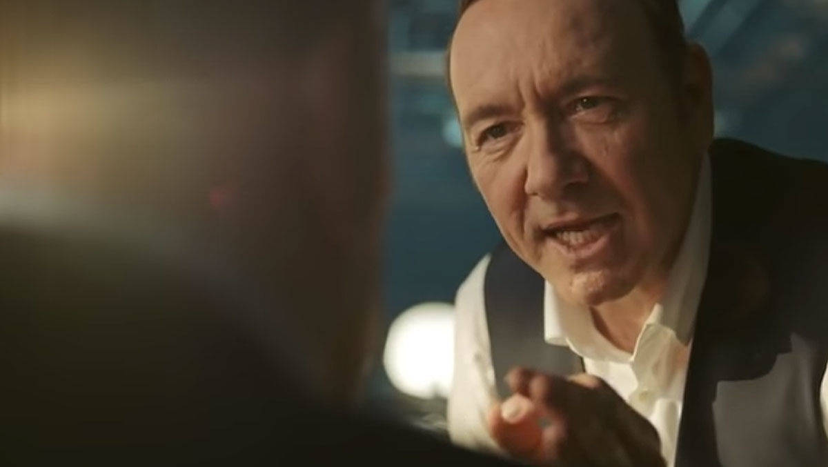Kevin Spacey in einem E-Trade-Commercial.