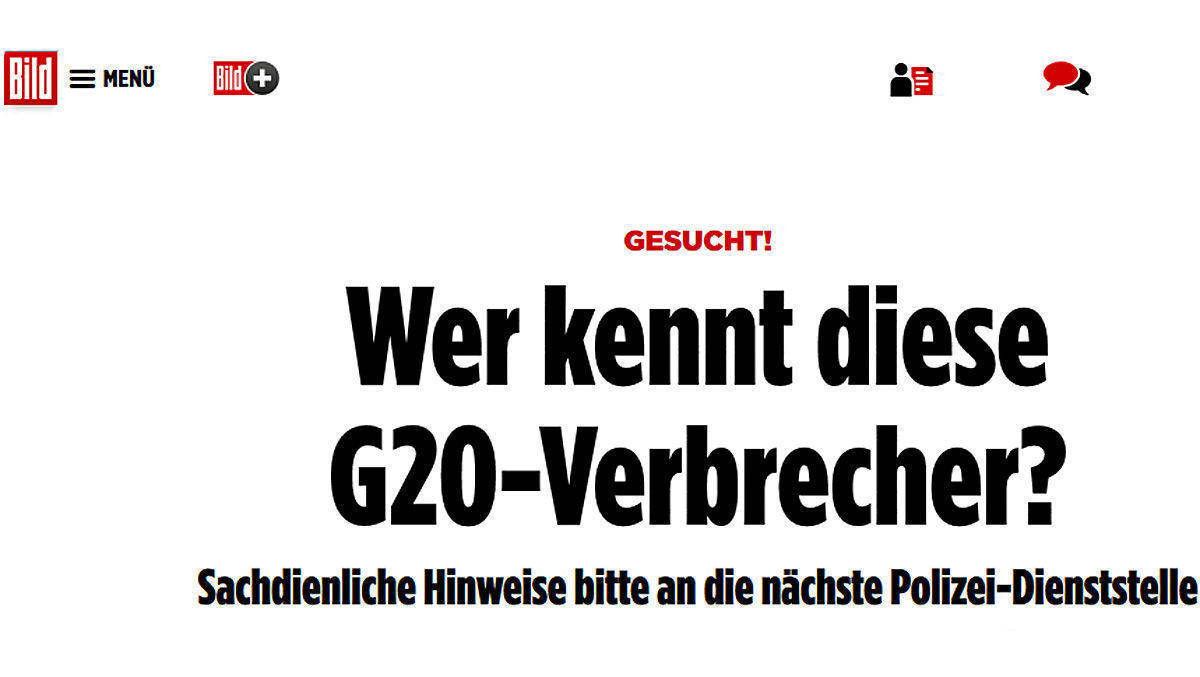 "Selbst inszenierte Verbrecherjagd": Dem Presserat stößt die Bild-Aktion auf.