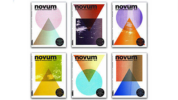 6 von mehr als 12500 unterschiedlichen Titelbildern, mit denen die März-Ausgabe der Designzeitschrift "Novum" erscheint. 