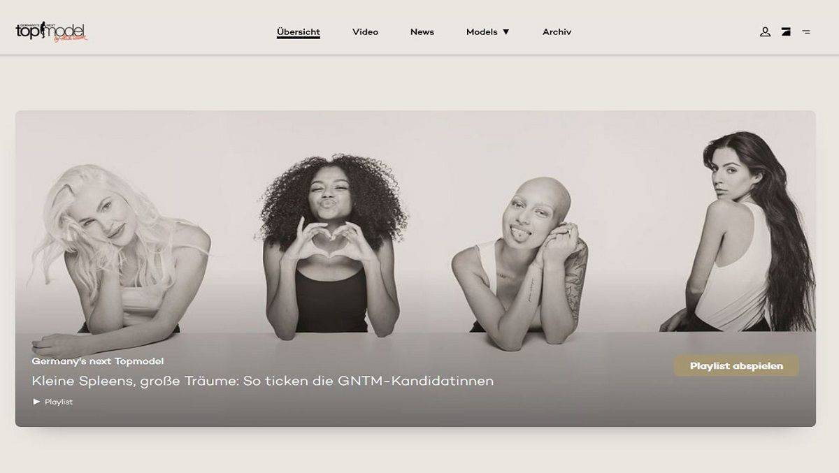 Auf GNTM.de finden Fans der Castingshow viele exklusive Inhalte. 