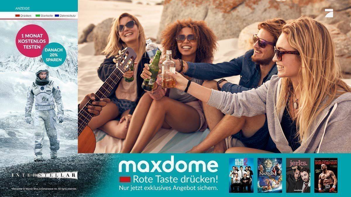 Vor zwei Jahren hat ProSiebenSat.1 die Marke Maxdome noch im Fernsehen beworben.