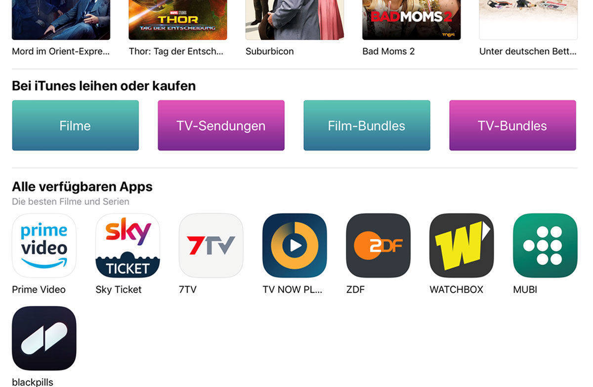 7TV ist nun - gemeinsam mit TV Now und ZDF - auf Apples TV-App vertreten.
