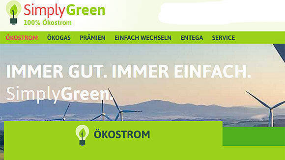 Hinter dem Ökostromtarif Simply Green steckt ProSiebenSat.1 Digital mit dem Partner Entega.