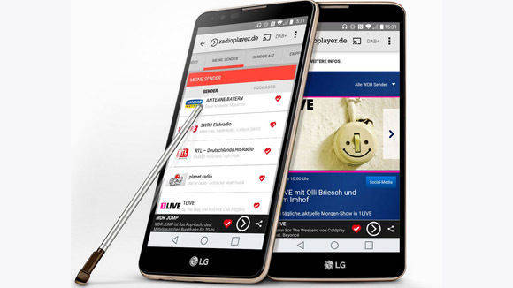 Radioplayer.de kommmt mit einer hybriden Radio-App heraus. Entwickelt wurde sie für das neue LG Stylus 2.