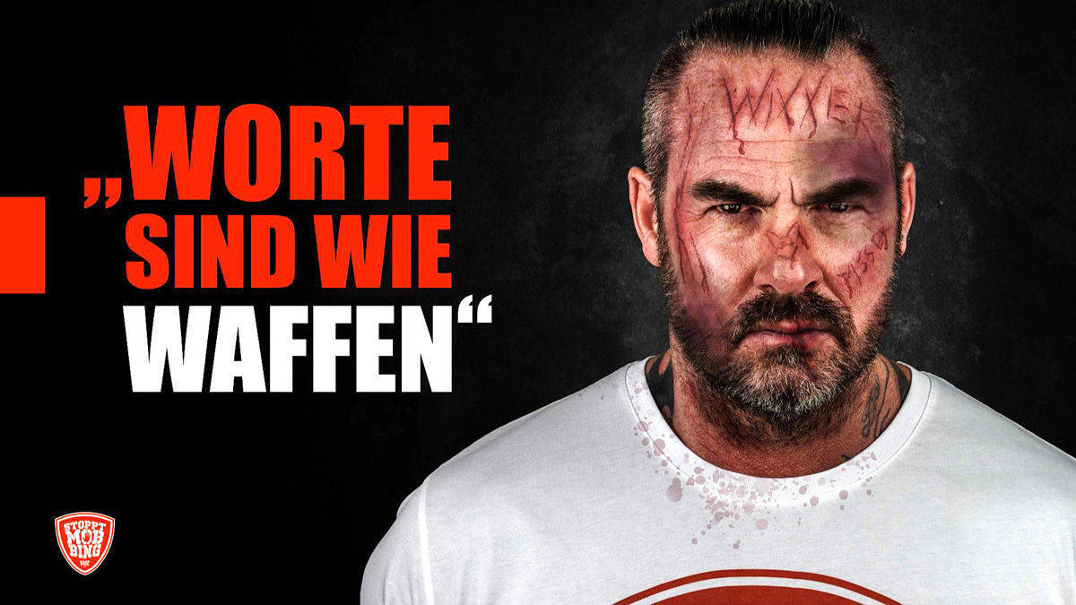 "Worte sind wie Waffen": Kampagne von RTL II für das Anti-Mobbing-Projekt von Carsten Stahl.