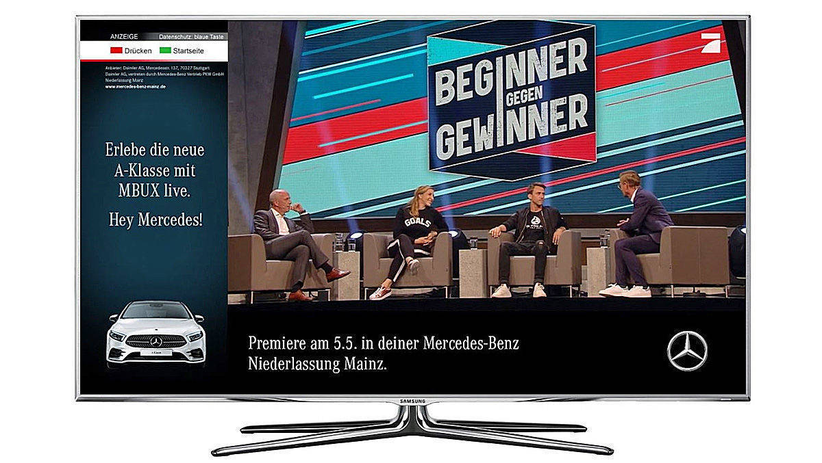 Ein regionaler Mercedes-Spot im nationalen TV. 