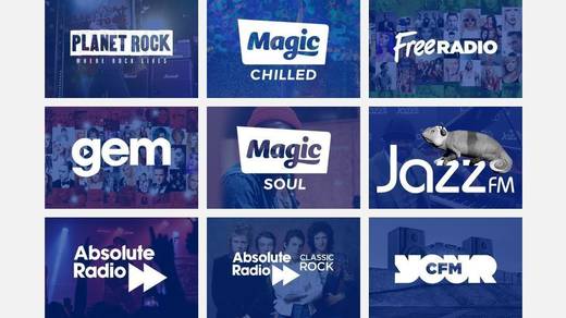 Das Radio-Portfolio von Bauer Media in Großbritannien