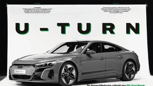 Der Audi e-tron GT wird in Elle und Esquire in Szene gesetzt.