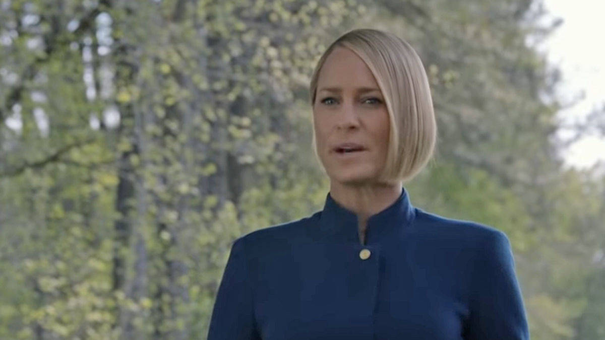 Trauernde Witwe? Eher nicht. Robin Wright als Claire Underwood. 