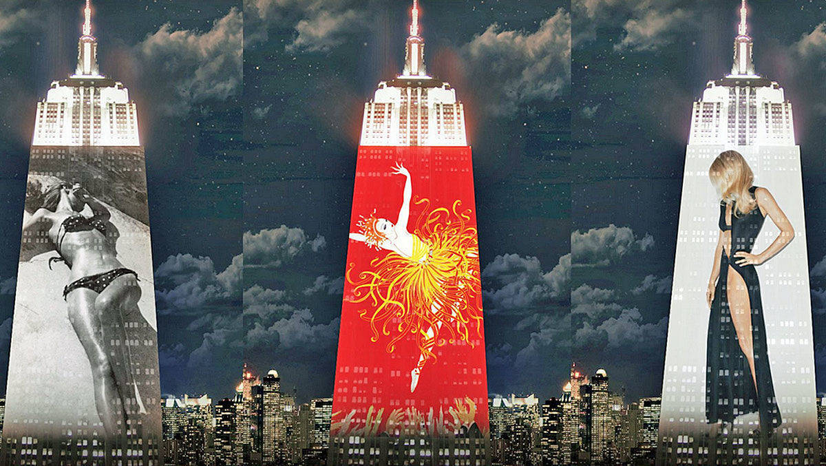 "Harper's Bazaar wird 150. Davon kündet jetzt das Empire State Building in New York.