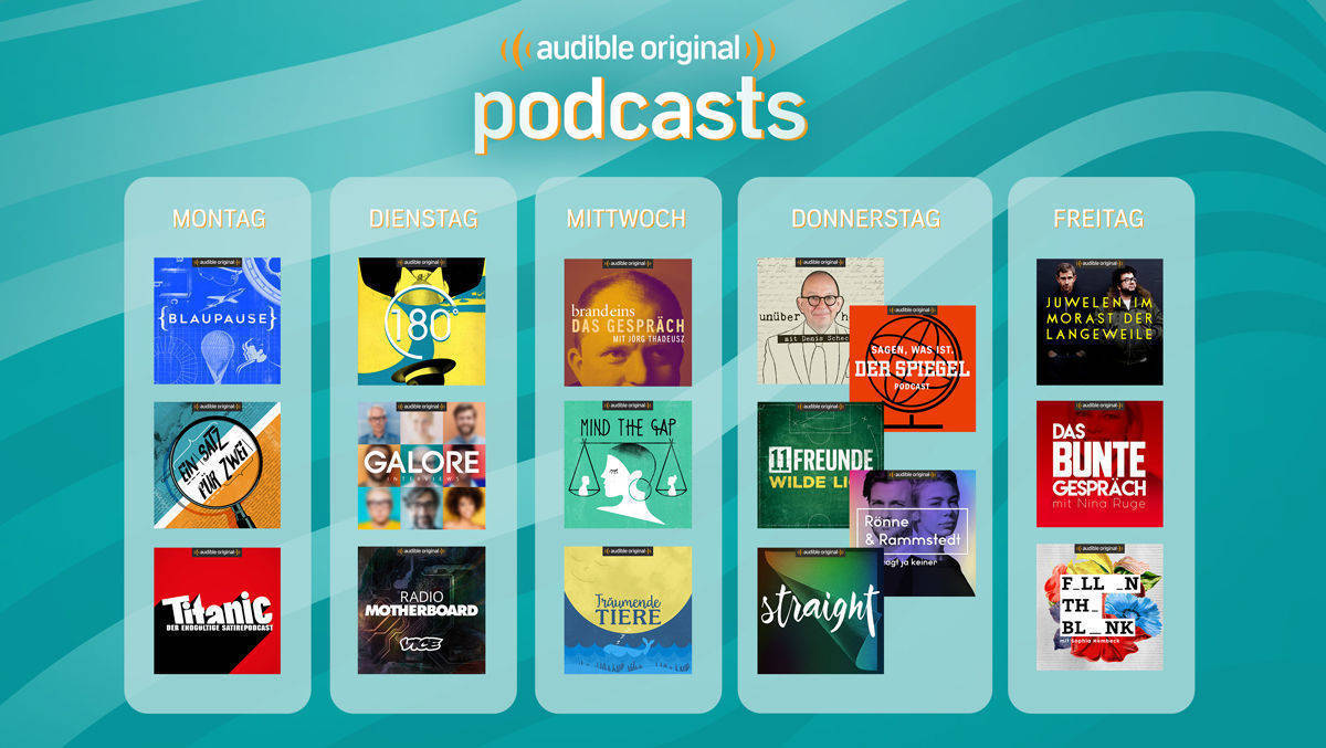 Neues Podcast-Programm: Audible will seriellen Audio-Inhalten auch hierzulande zum Durchbruch verhelfen.
