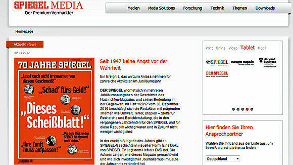 Mit neuem Namen Spiegel Media steht der Vermarkter der Spiegel-Gruppe für die "bereits seit Jahren gelebte Integration aller Kommunikationskanäle".