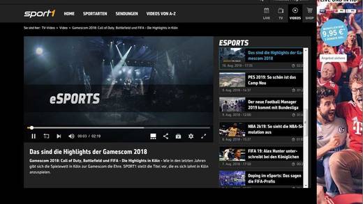 E-Sports sind bereits jetzt ein wichtiges Thema bei Sport 1.
