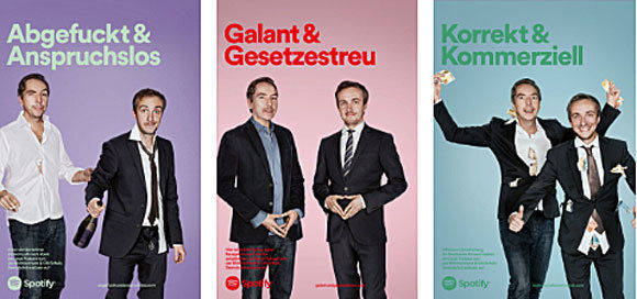 Olli Schulz (immer links im Motiv) und Jan Böhmermann sind jetzt eine Spotify-"Marke". 
