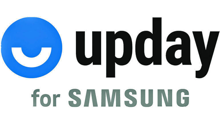 Ruht das smarte Samsung-QLED-TV-Gerät, werden Upday-News aufgespielt.