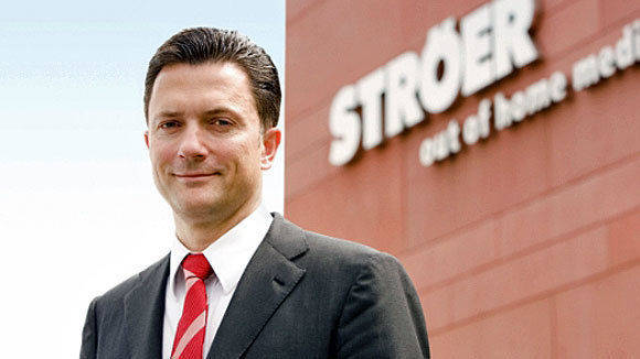 Ströer-Chef Udo Müller blickt auf das beste Unternehmensjahr zurück.