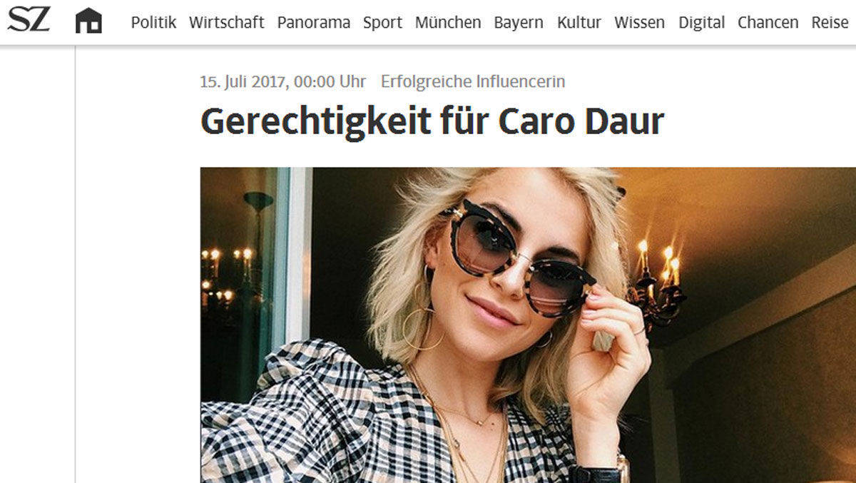 Caro Daur wird zu unrecht lächerlich gemacht: Ein Beitrag von "SZ"- und Jetzt.de-Redakteur Max Scharnigg.