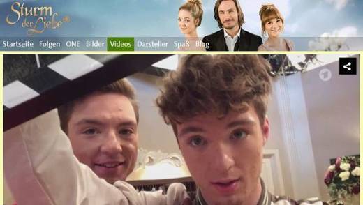 "Die Lochis" haben in der ARD-Telenovela "Sturm der Liebe" Gastrollen übernommen.