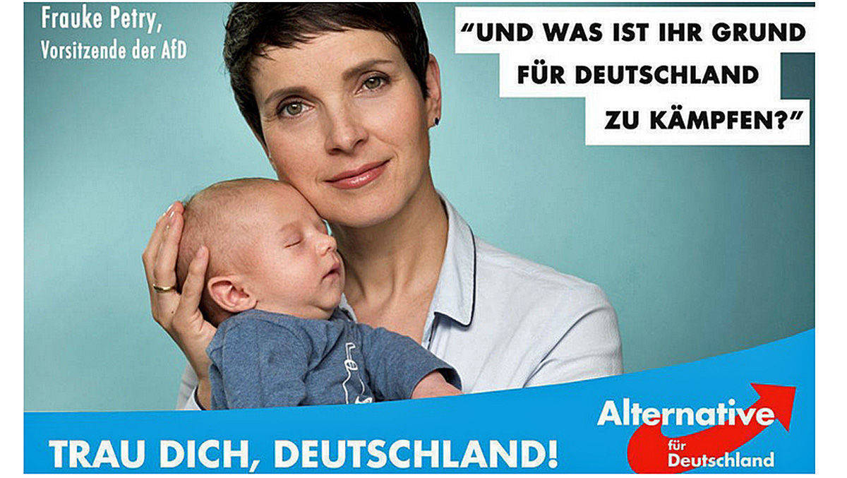 AfD-Frontfrau Frauke Petry im Wahlkampf und mit neuen Plänen für ARD und ZDF.