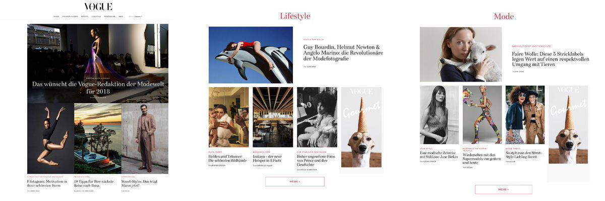 Vogue.de setzt als erster Titel weltweit das neue Digitalmodell von Condé Nast um.