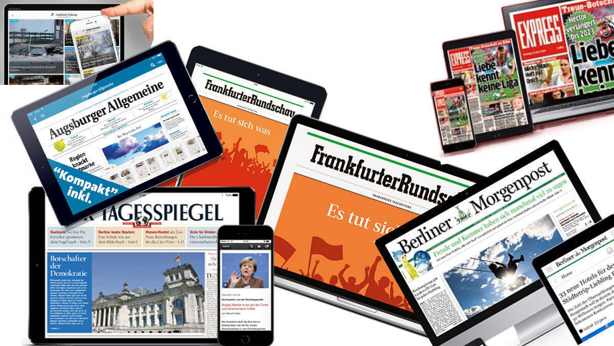 Regionale Tageszeitungen haben Digitalausgaben und E-Paper im Abo-Angebot.