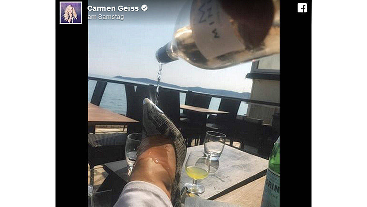 Mal wieder ein unpassendes Foto auf Facebook gepostet: Carmen Geiss sorgt einmal mehr für Furore im Social Web.