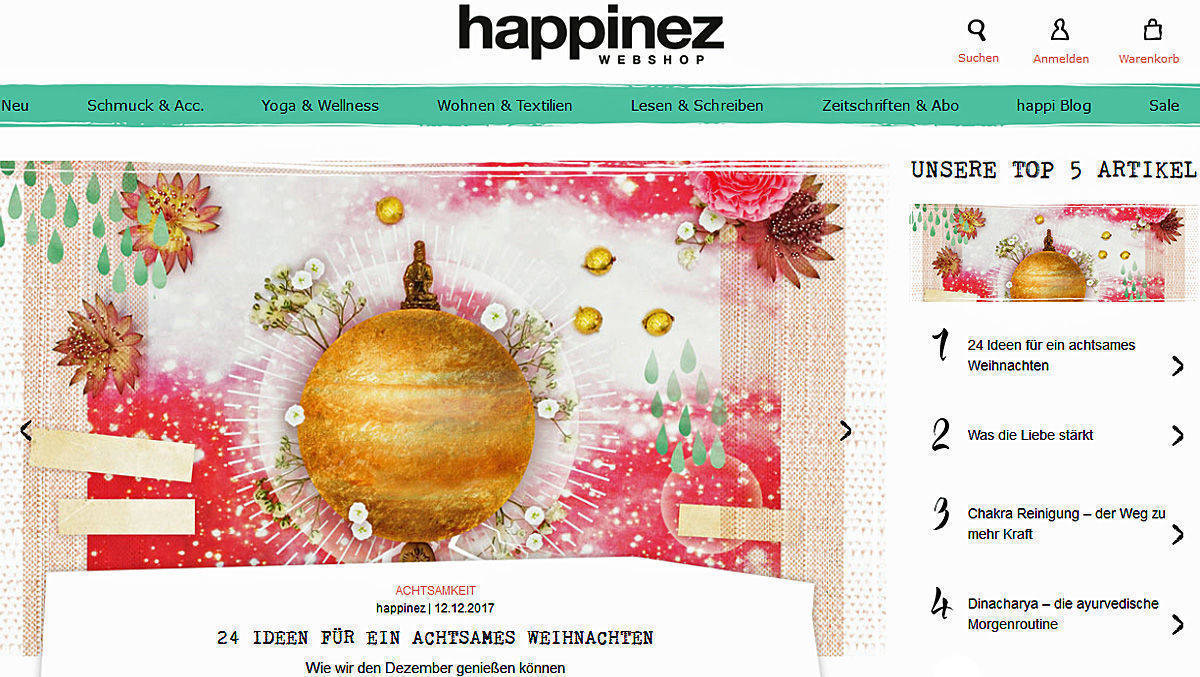 Gerade der Renner im Happi-Blog: 24 Ideen für ein achtsames Weihnachtsfest.