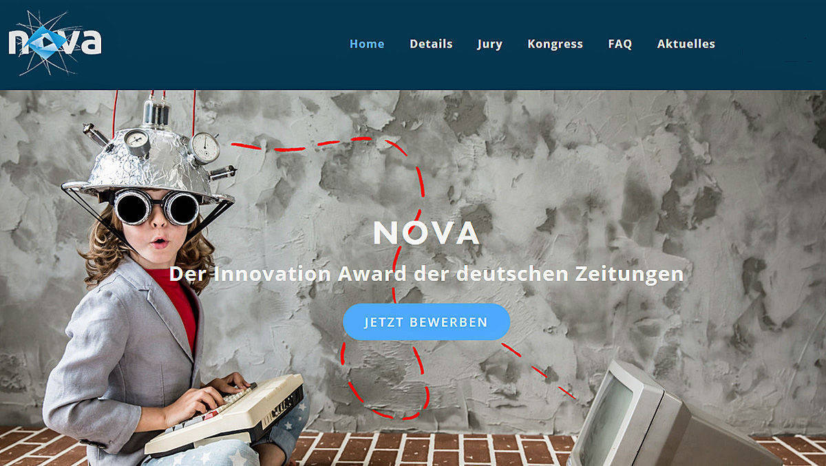Mit dem Nova - Innovation Award zeichnet der Bundesverband Deutscher Zeitungsverleger BDZV künftig besonders Innovatives in Print und Digital aus.