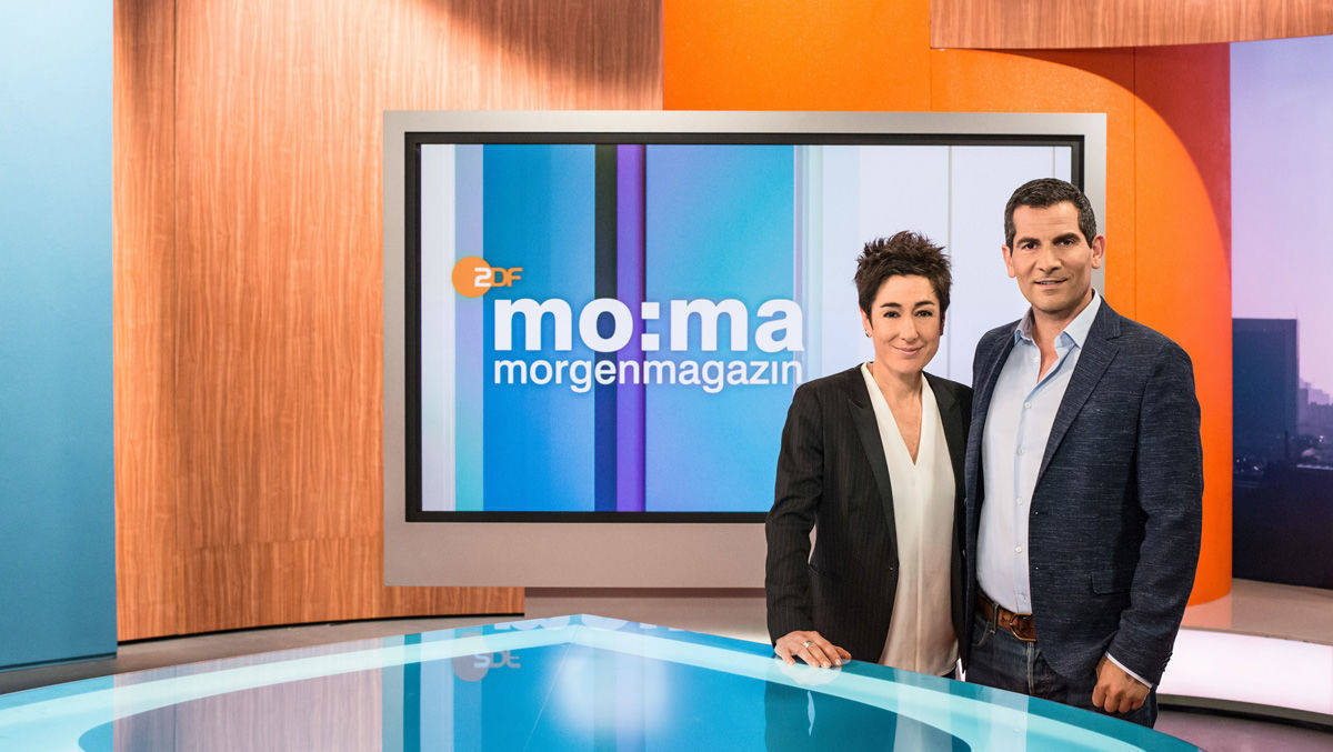 Dunja Hayali (hier mit Mitri Sirin) ist eine der Moderatorinnen des ZDF-Morgenmagazins.